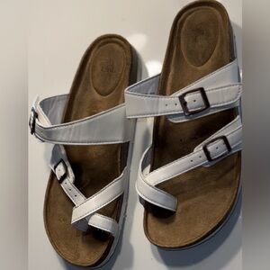 White Leather Sandals